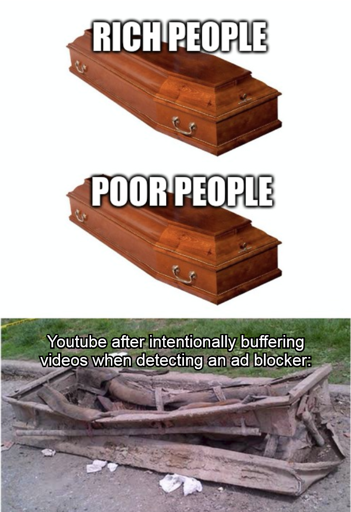 You should consider yourself lucky if you use adblocker and YouTube is still playing videos for you