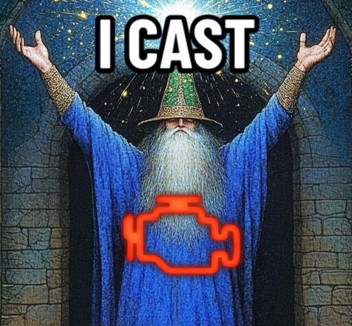 I cast *check engine light*